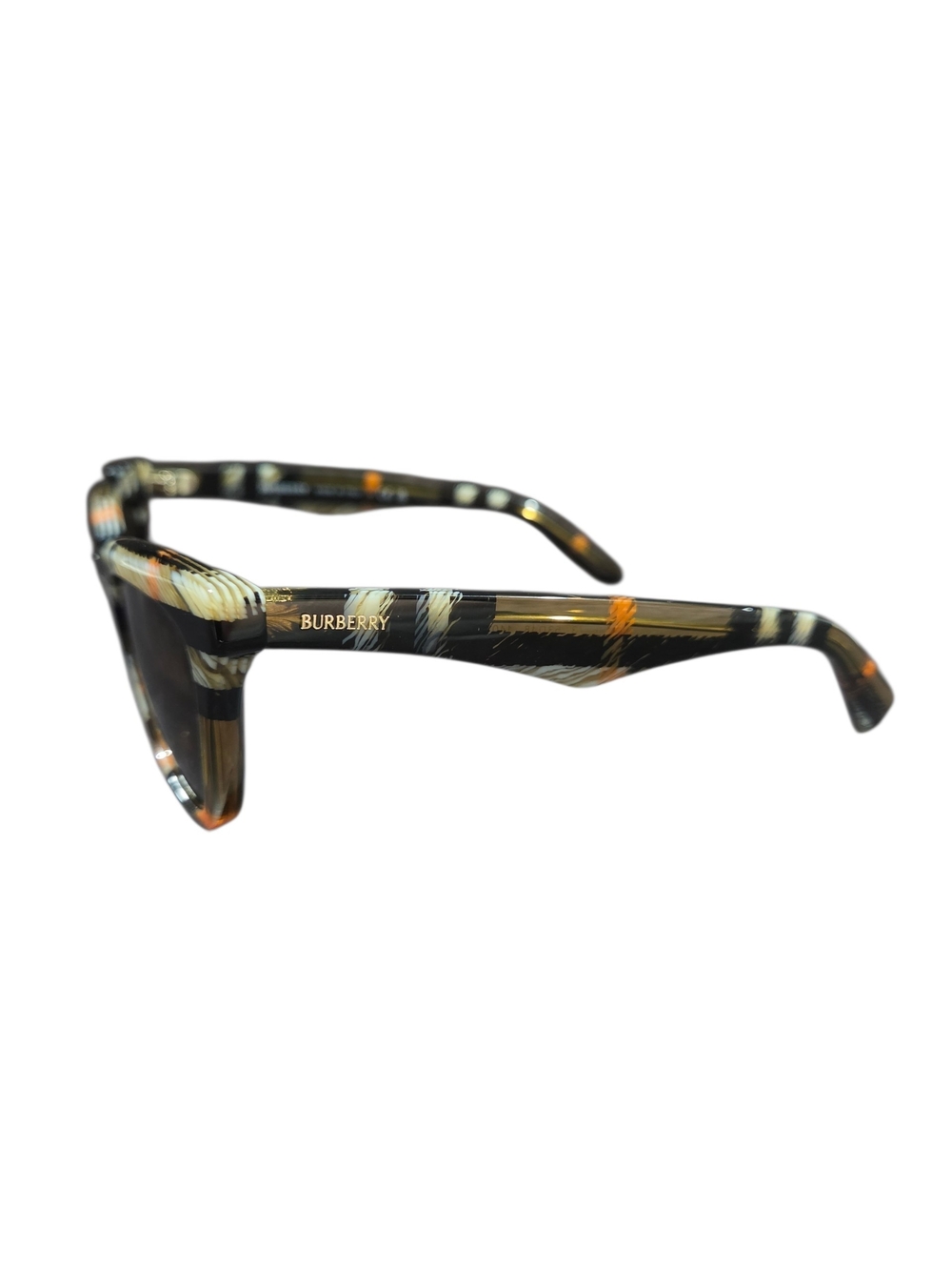 Burberry NEW Cat Eye Sunglasses Be4435 Classic Brown Black Nova Check - Picture 6 of 9